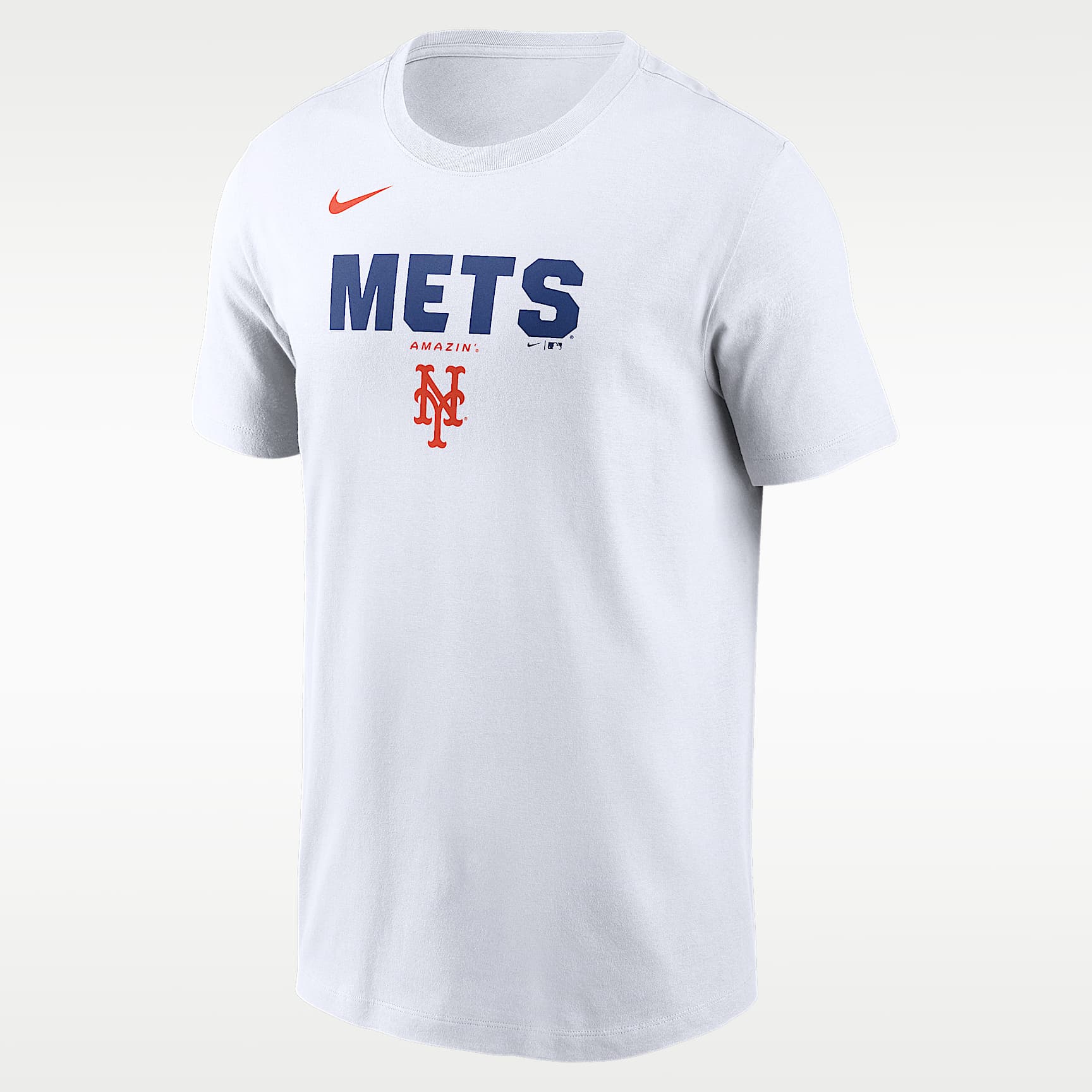 【NIKE】MLB・ニューヨーク・メッツ・ベースボールシャツ・Lサイズ New York Mets Bold Team Name Men's Nike MLB T-Shirt. Nike.com